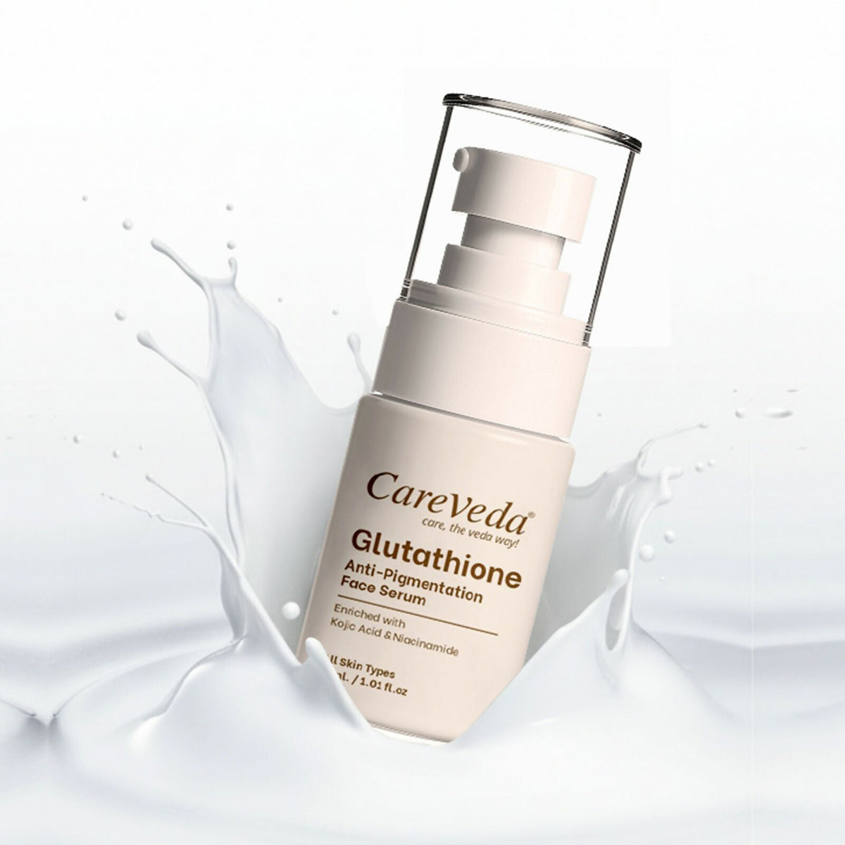 Image 4 of CareVeda Glutathione Anti-Pigmentation Face Serum Enriched with Kojic Acid & Niacinamide