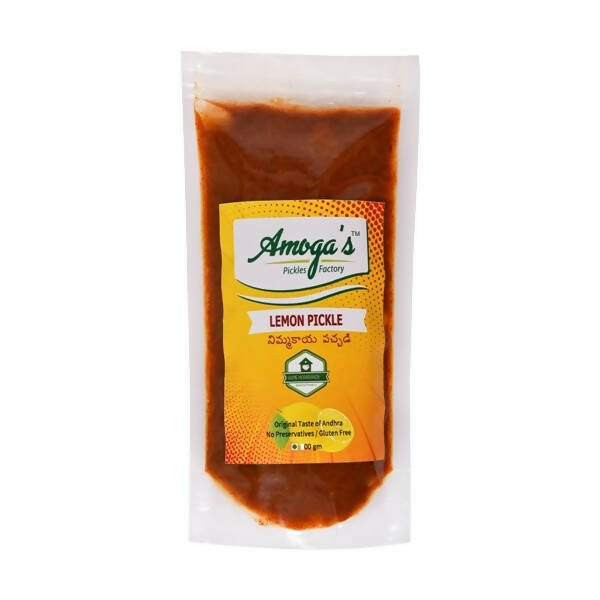 Image 1 of 250 gm / Pack of 1 for the product Amoga's Pickles Factory Andhra Style Lemon Pickle