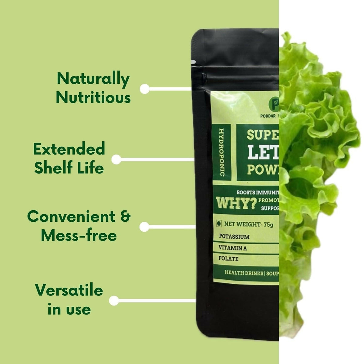 Image 2 of Poddar Farms Premium Lettuce Powder