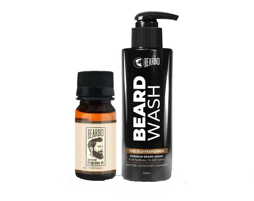 Image 1 of Combo / Pack of 1 for the product Beardo The Old Fashioned Beard Oil & Beard Wash Combo