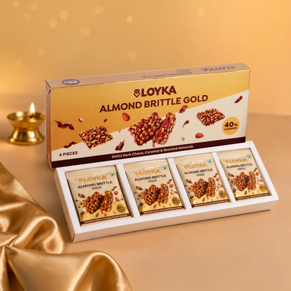 Image 4 of Loyka Almond Brittle Gold 4 Pcs Box