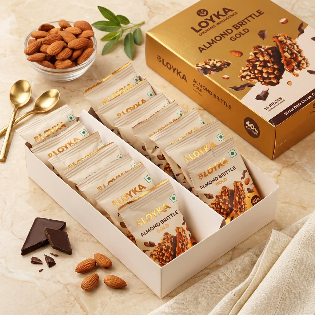 Image 3 of Loyka Almond Brittle Gold 14 Pcs Box