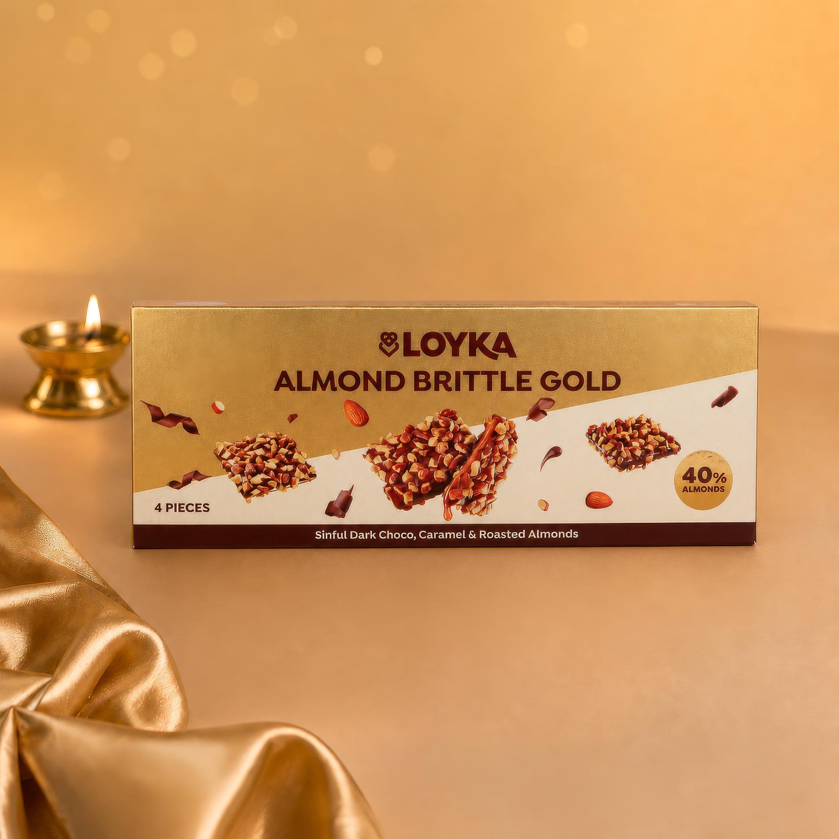 Image 5 of Loyka Almond Brittle Gold 4 Pcs Box