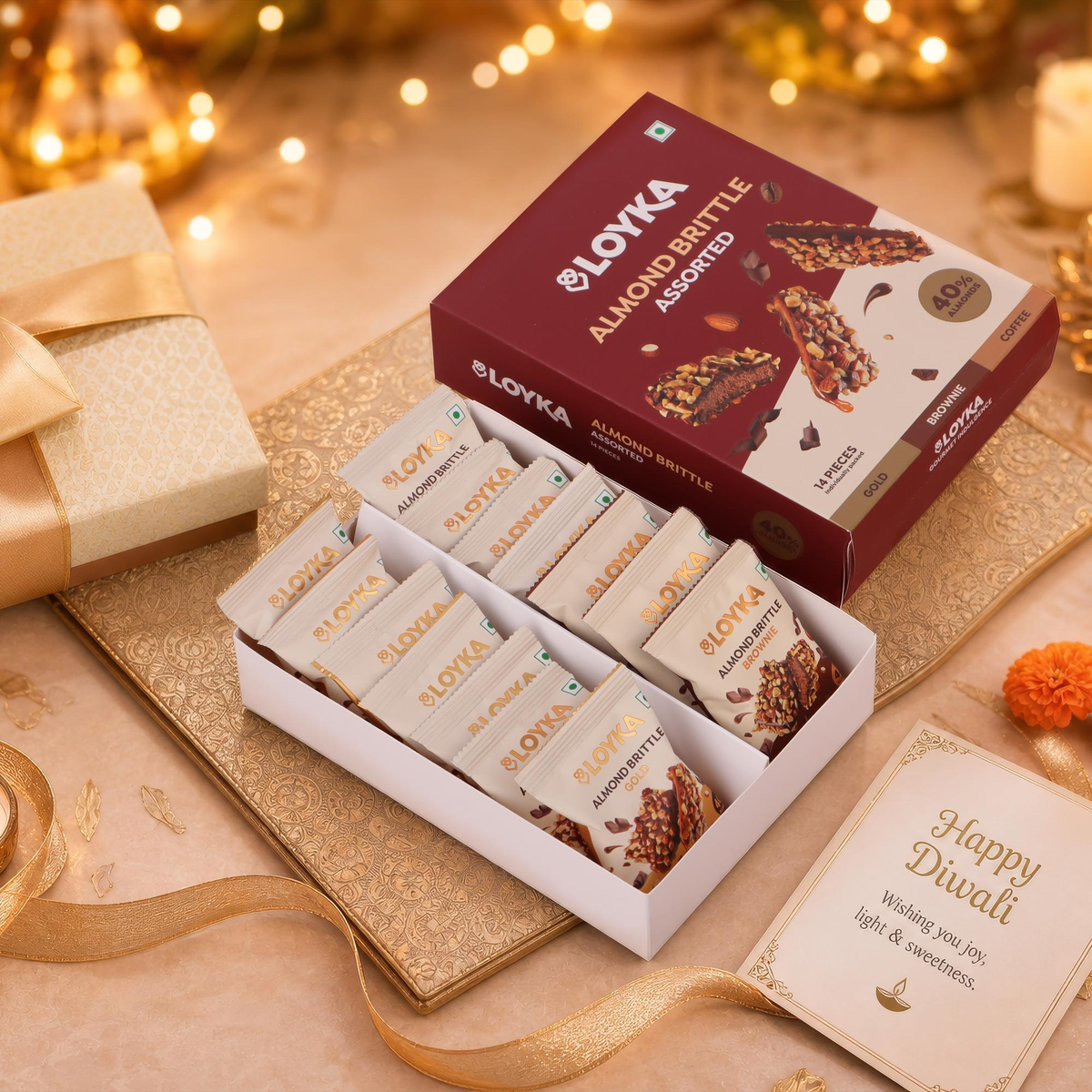 Image 4 of Loyka Almond Brittle Assorted 14 Pcs Box