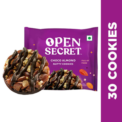 Image 1 of Open Secret Choco Almond Nutty Cookies - Pack of 30