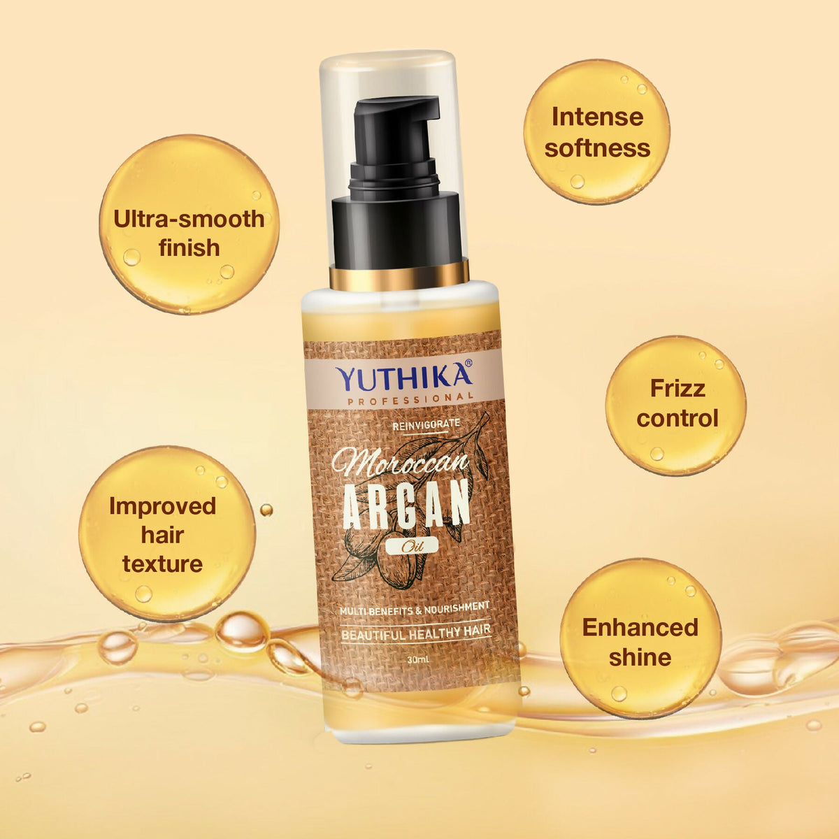Image 3 of Yuthika Argan Oil Hair Serum - Moroccan Argan Oil