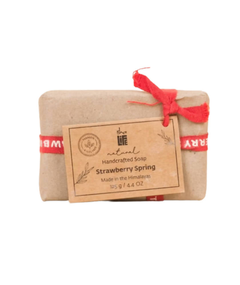Image 1 of 125 gm for the product Isha Life Strawberry Spring Soap