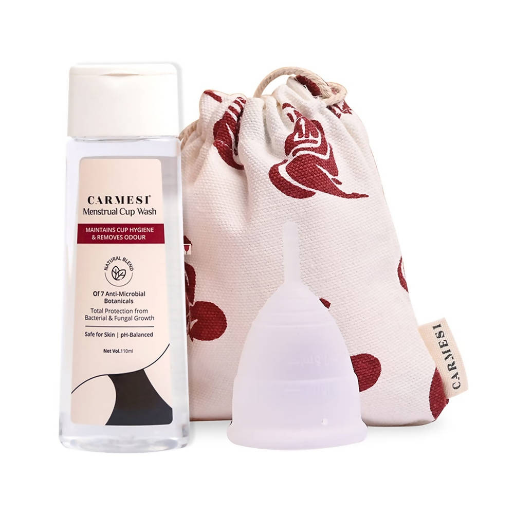 Image 1 of Combo / Pack of 1 for the product Carmesi Menstrual Cup (L) & Wash Combo