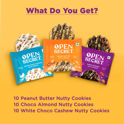 Image 4 of Open Secret Assorted Nutty Cookies - Pack of 30