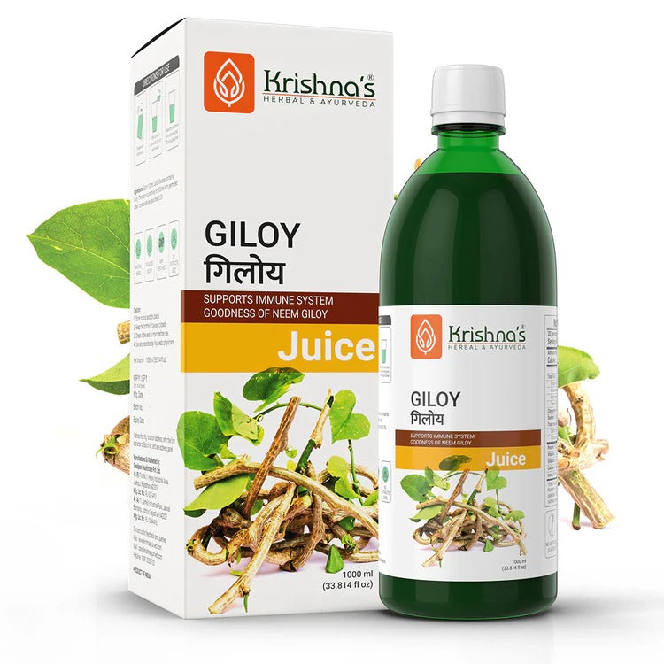 Image 1 of Krishna's Herbal & Ayurveda Giloy Juice / Geloy Swaras Immunity Booster