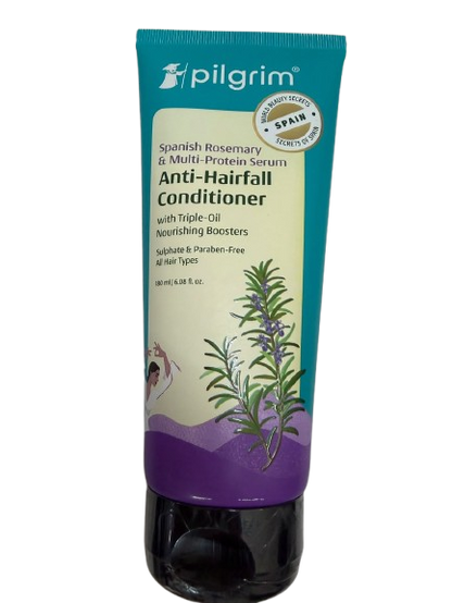 Image 11 of 180 ml / Pack of 1 for the product Pilgrim Spanish Rosemary & Biotin Anti Hairfall Conditioner For Reducing Hair Loss & Breakage