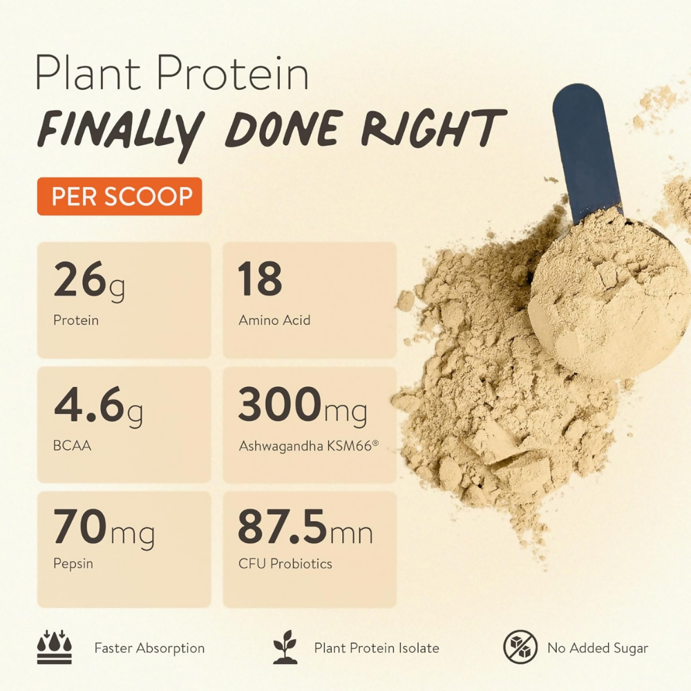 Image 3 of Happy Cultures 26g Tastiest Plant Protein| Kesar Badam Pista