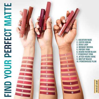 Image 7 of Lakme 9to5 Hya Matte Liquid Lipstick + Hyaluronic Acid - Boss Lady Brick