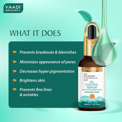 Image 3 of Vaadi Herbals Oil Control Serum With 10 % Niacinamide & 2% Salicylic Acid
