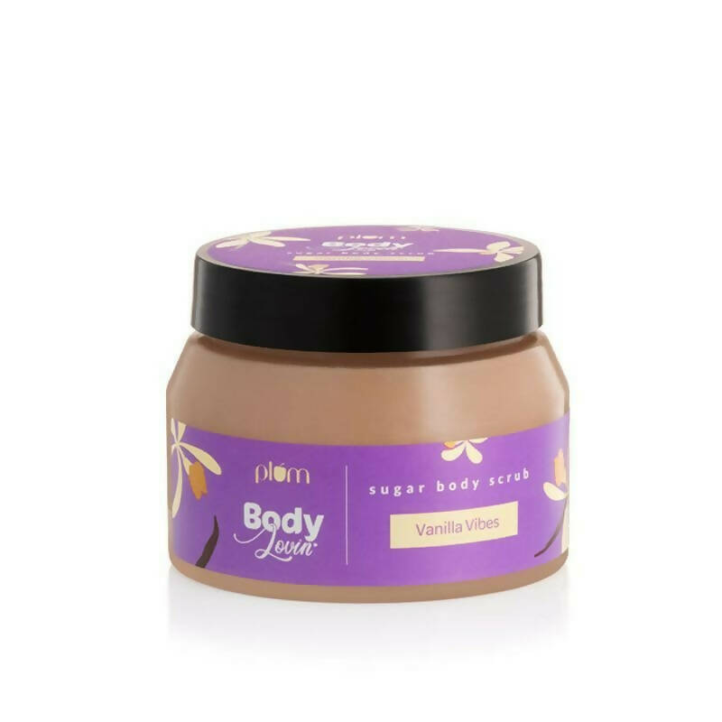 Image 1 of 200 gm / Pack of 1 for the product Plum Body lovin Vanilla Vibes Sugar Body Scrub