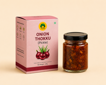 Image 1 of 100 gm for the product Gulabs Onion Thokku Pickle