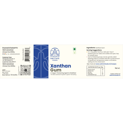 Image 7 of Sattvic Foods Xanthan Gum (Gluten-free/Vegan thickening)