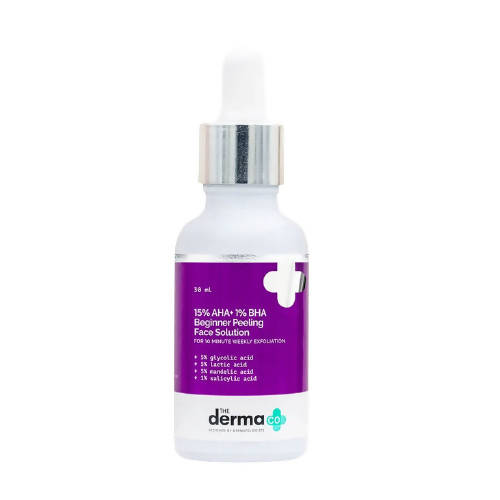 Image 1 of 30 ml for the product The Derma Co 15% AHA+1% BHA Beginner Peeling Face Solution