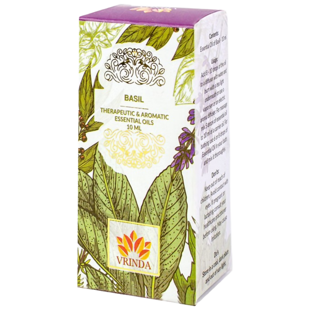 Image 1 of 10 ml for the product Vrinda Basil Aromatic & Therapeutic Essential Oil