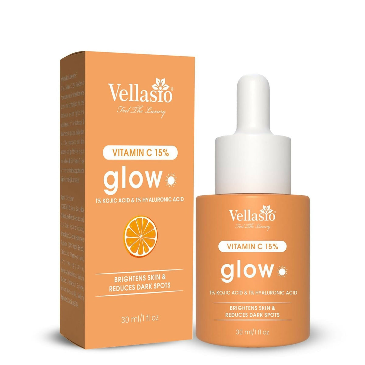 Image 1 of 30 ml / Pack of 1 for the product Vellasio 15% Vitamin C Serum with Hyaluronic Acid & Kojic Acid