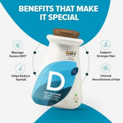 Image 2 of MyFitFuel DHT Blocker Tablets with Biotin & Zinc for Hair Fall Control