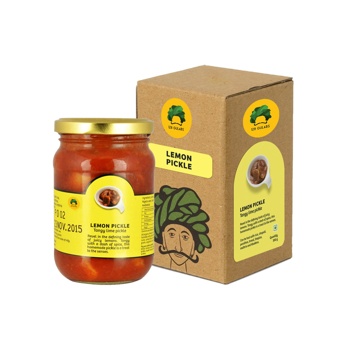 Image 1 of 300 gm for the product Gulabs Lemon Pickle