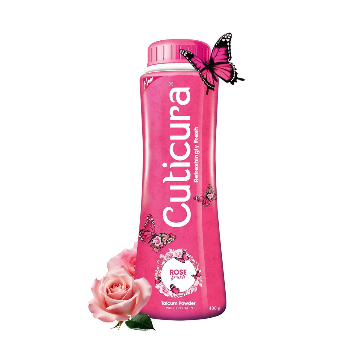 Image 1 of Cuticura Rose Fresh Talcum Powder