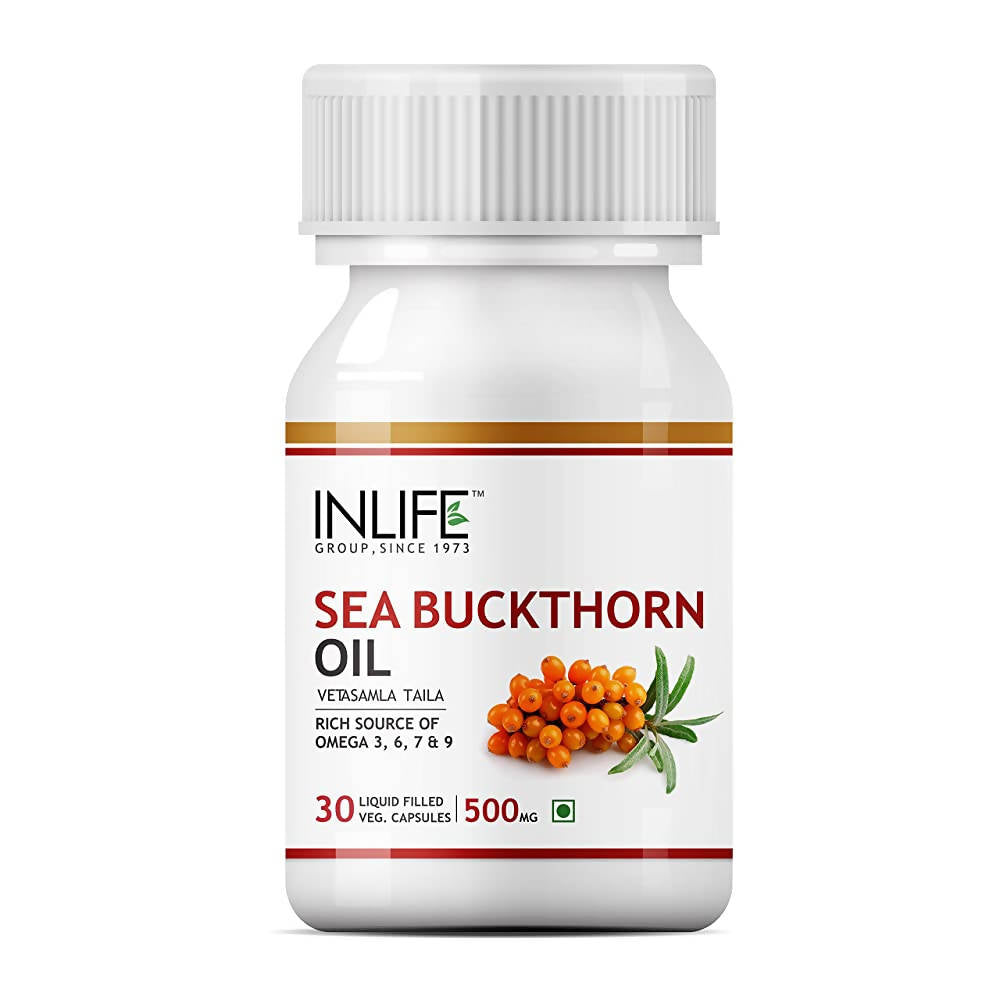 Image 1 of 30 Capsules for the product Inlife Sea Buckthorn Oil Capsules