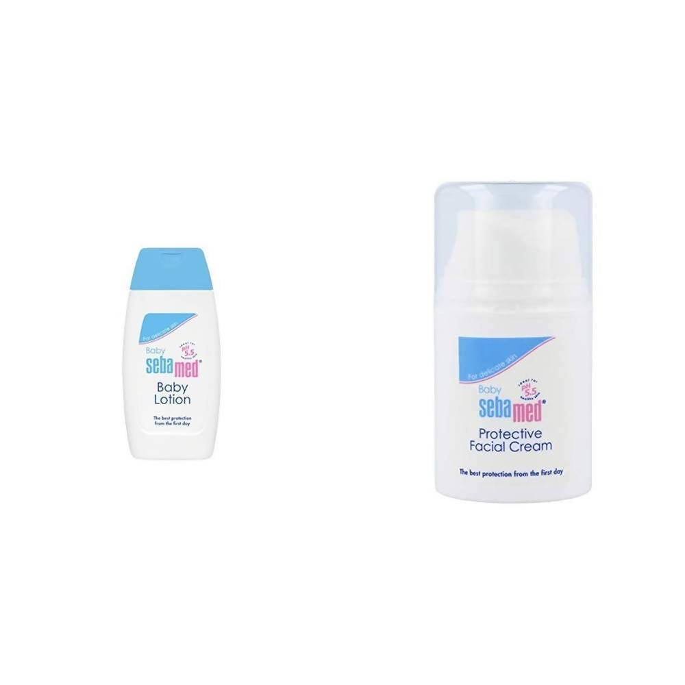 Image 1 of Combo Pack for the product Sebamed Baby Lotion And Protective Facial Cream Combo