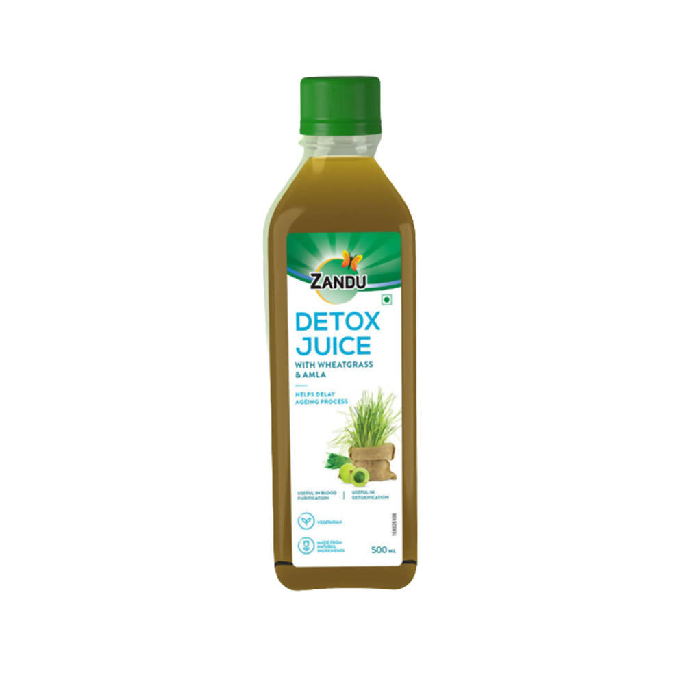Image 1 of 500 ml for the product Zandu Detox Juice with Wheatgrass & Amla
