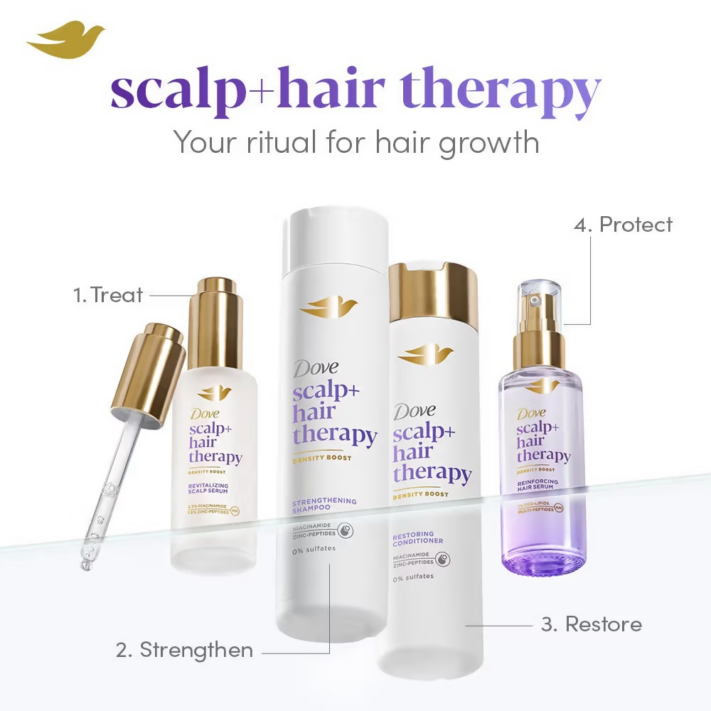 Image 3 of Dove Scalp + Hair Therapy Density Boost Revitalizing Scalp Night Serum