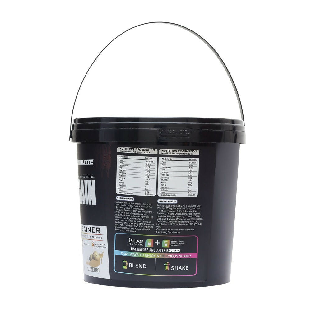 Image 2 of Reformulate Regain I Mass Gainer with Added Pre and Pro Biotics I 364 Energy | 1.5 Creatine - Cold Coffee & Malai Kulfi