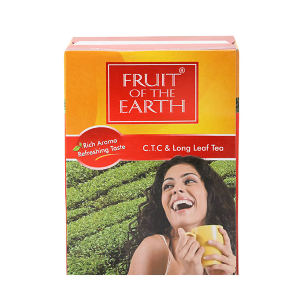 Image 1 of 250 gm / Pack of 1 for the product Modicare Fruit Of The Earth C.T.C. & Long Leaf Tea