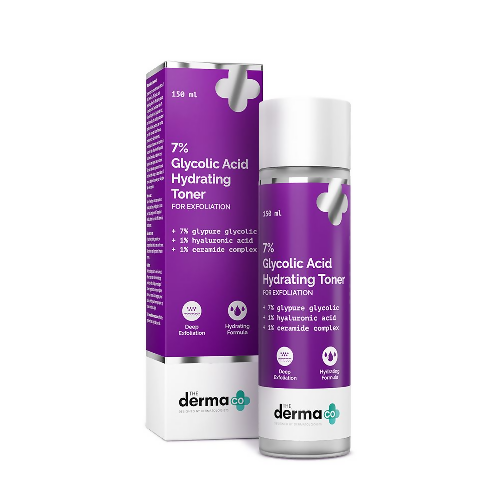 Image 1 of The Derma Co 7% Glycolic Acid Hydrating Toner With Glycolic Acid & Hyaluronic Acid For Gentle Exfoliation