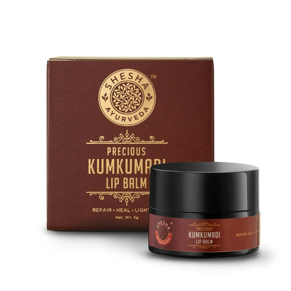 Image 1 of 5 gm / Pack of 1 for the product Shesha Ayurveda Kumkumadi Brightening Lip Balm
