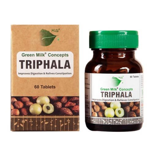 Image 1 of 60 tabs for the product Apex Ayurveda Green Milk Concepts Triphala Tablets