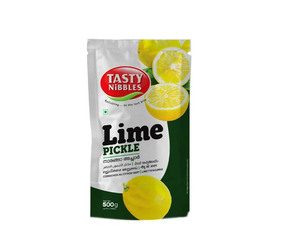 Image 1 of 500 gm / Pouch / Pack of 1 for the product Tasty Nibbles Lime Pickle