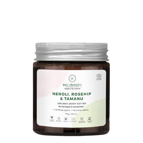 Image 1 of 75 gm / Pack of 1 for the product Juicy Chemistry Neroli, Rosehip & Tamanu Organic Body Butter