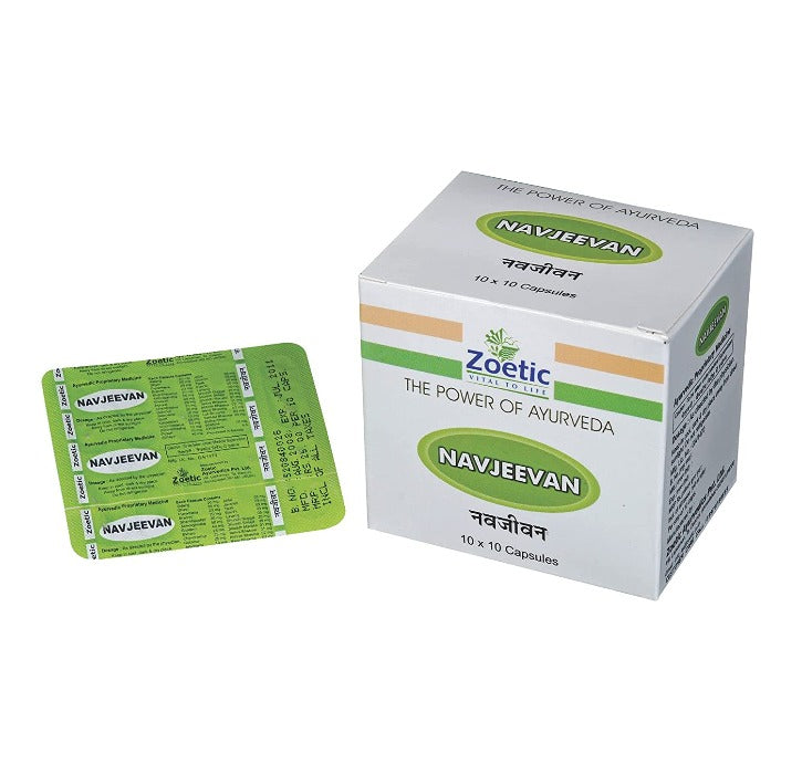Image 1 of 100 caps for the product Zeotic Ayurveda Navjeevan Capsules