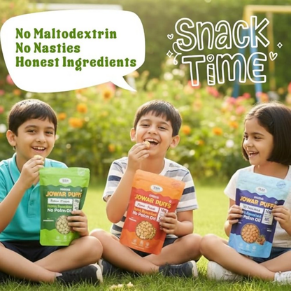 Image 4 of NIHKAN Protein Crackers & Millet Puffs - Moringa, Sesame Crackers & Jowar Puffs Peri, Pudhina & Desi Masala