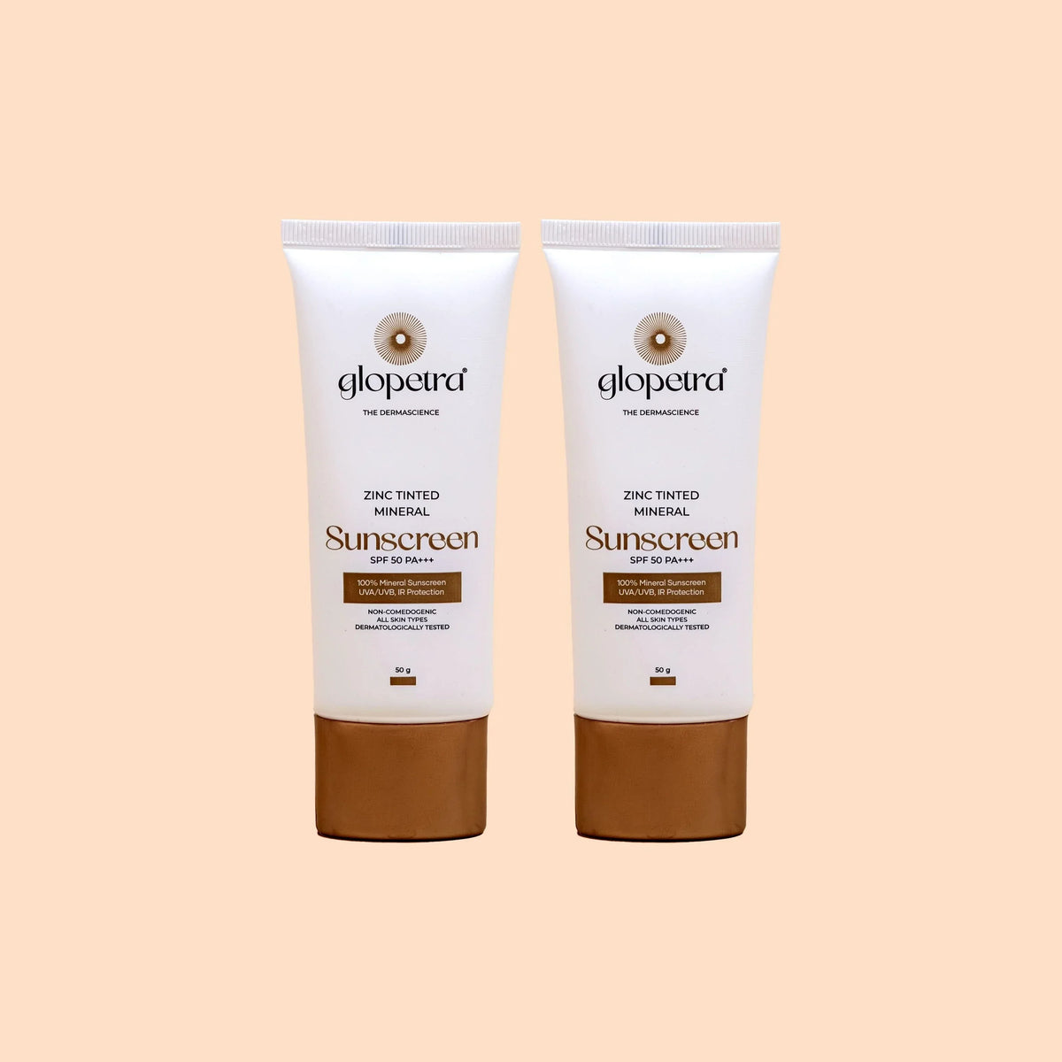 Image 2 of Glopetra Zinc Tinted Mineral Sunscreen Spf 50 Pa+++