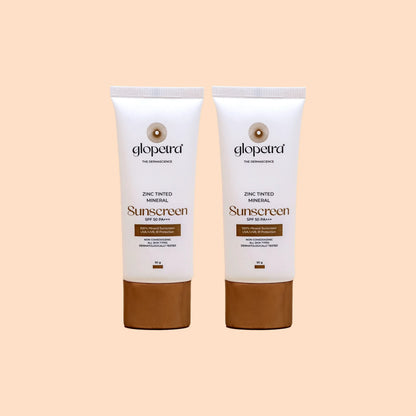 Image 2 of Glopetra Zinc Tinted Mineral Sunscreen Spf 50 Pa+++