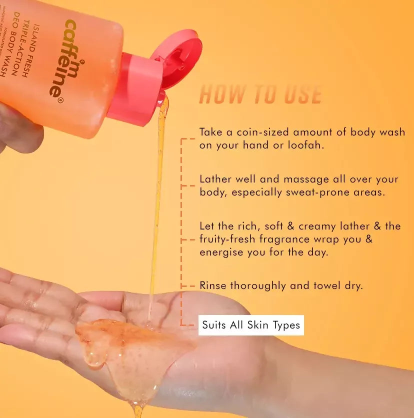 Image 3 of mCaffeine Island Fresh Triple-Action Deo Body Wash