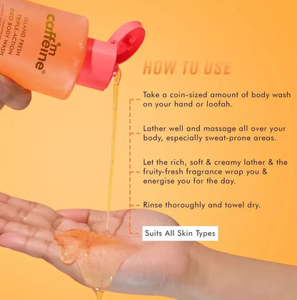 Image 3 of mCaffeine Island Fresh Triple-Action Deo Body Wash