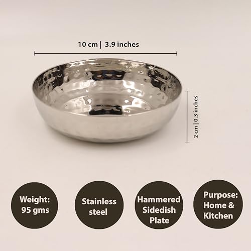 Image 4 of Spillbox Hammered Halwa Plate-4