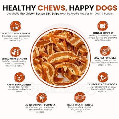 Image 16 of Foodie Puppies Dogaholic Chicken Bacon Treats for Dogs