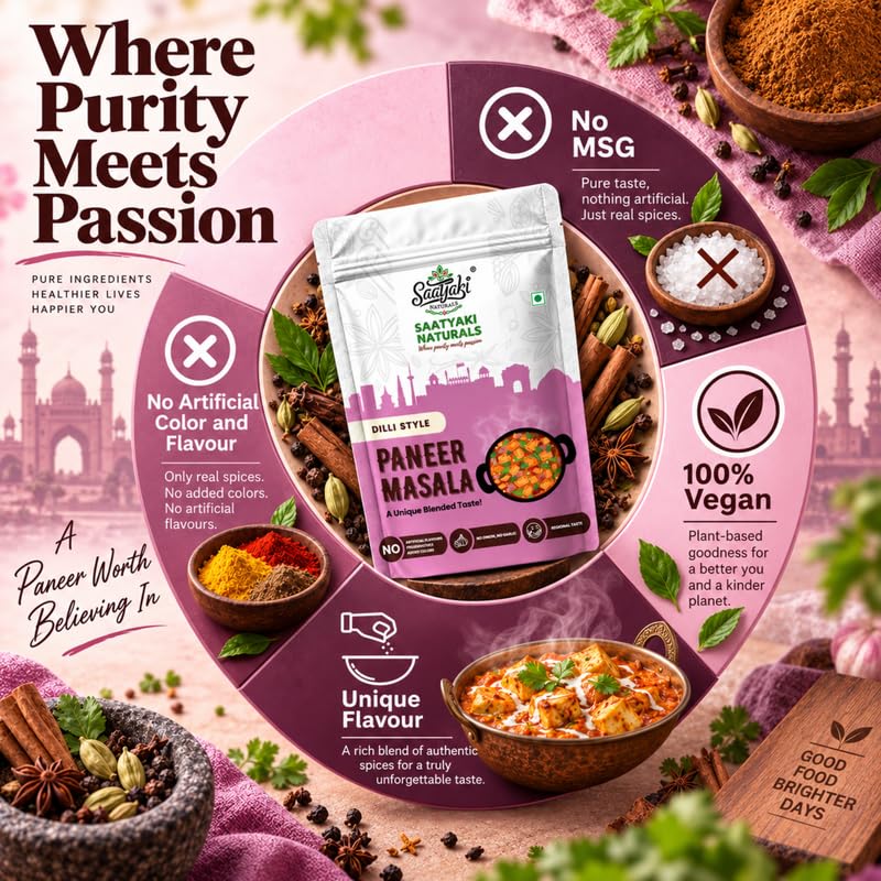 Image 9 of SAATYAKI NATURALS Dilli Paneer Masala