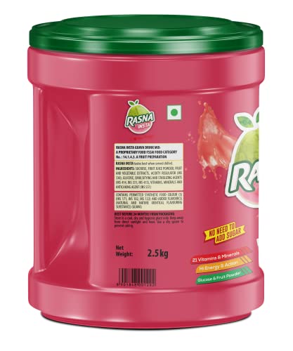 Image 4 of Rasna Fruit Plus Guava Powder 2.5kg