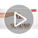 Image 2 of HAZEL Stainless Steel Modern Mixing Bowls 300 ml Each, Set of 4
