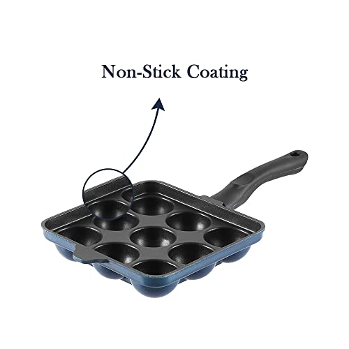 Image 6 of Vinod Aluminium Non Stick Kuzhi Paniyaram Pan - 9 Cups, 17.5cm